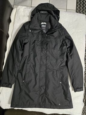 New Helly Hansen Aden Waterproof Hooded Longline Rain Jacket